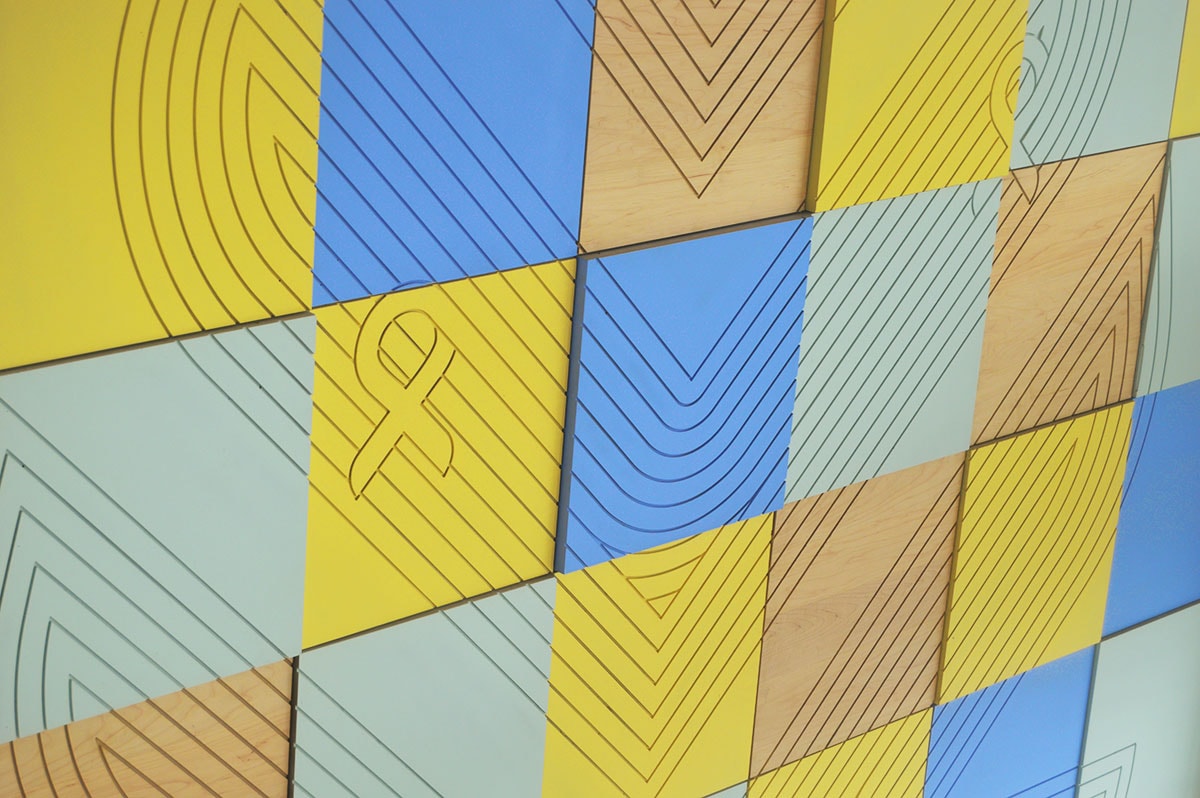 Wall mural for Khandesh Cancer Centre — Dhule, India.