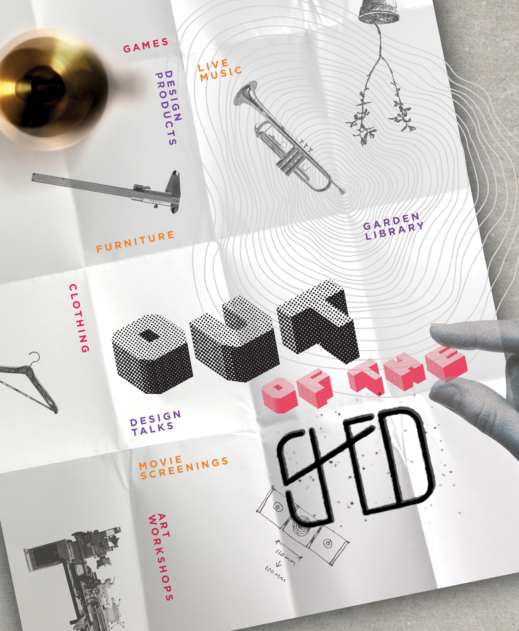 The letters Aa in a typographic diagram